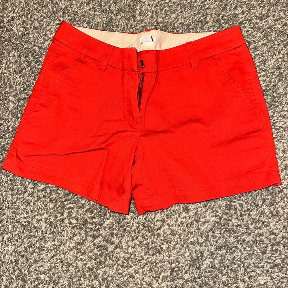 J. Crew Vibrant Red Women's Bermudas